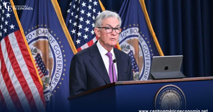 El presidente de la Fed, Jerome Powell, en conferencia de prensa en Washington, DC